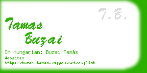 tamas buzai business card
