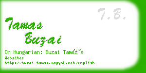 tamas buzai business card